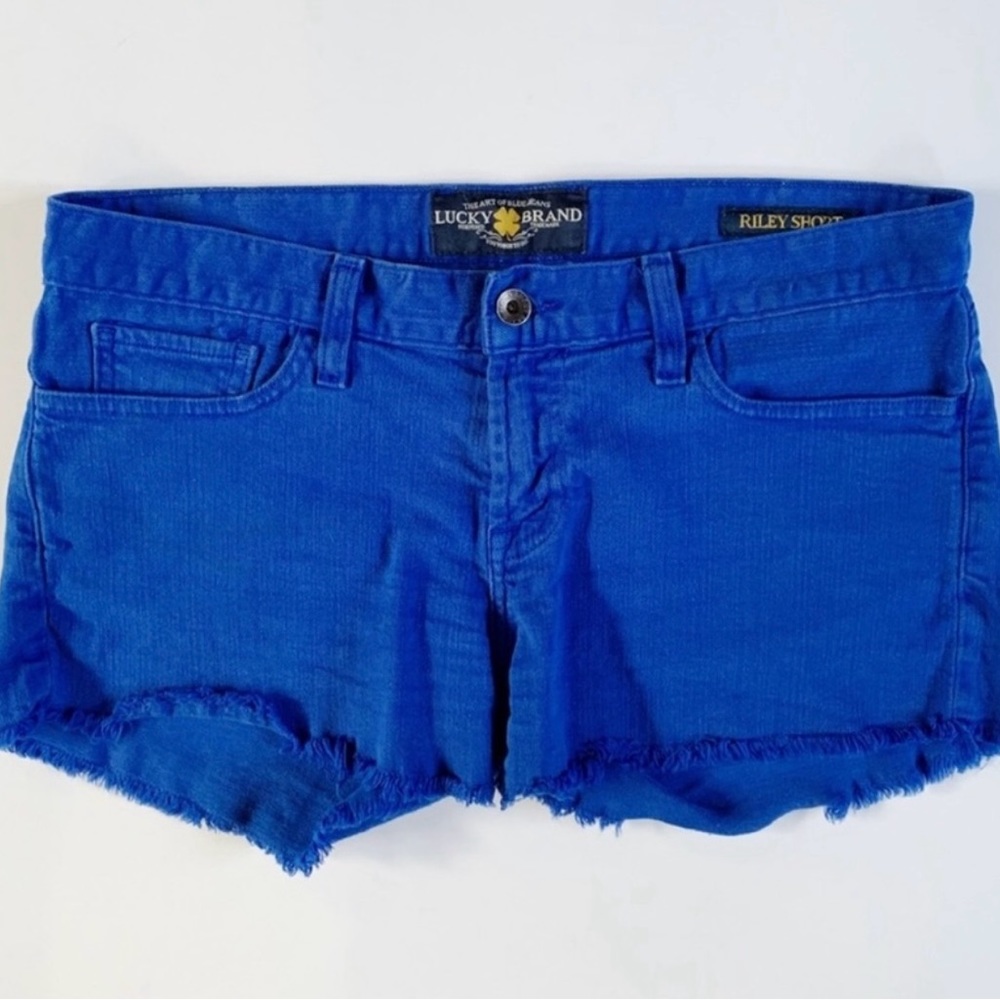 Lucky Brand Riley Cut Off Blue Shorts Size 4